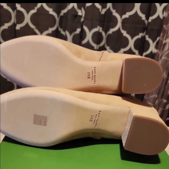 Kate Spade Tan Ankle Boots with Strap Detail and Moderate Heel - Picture 7 of 8